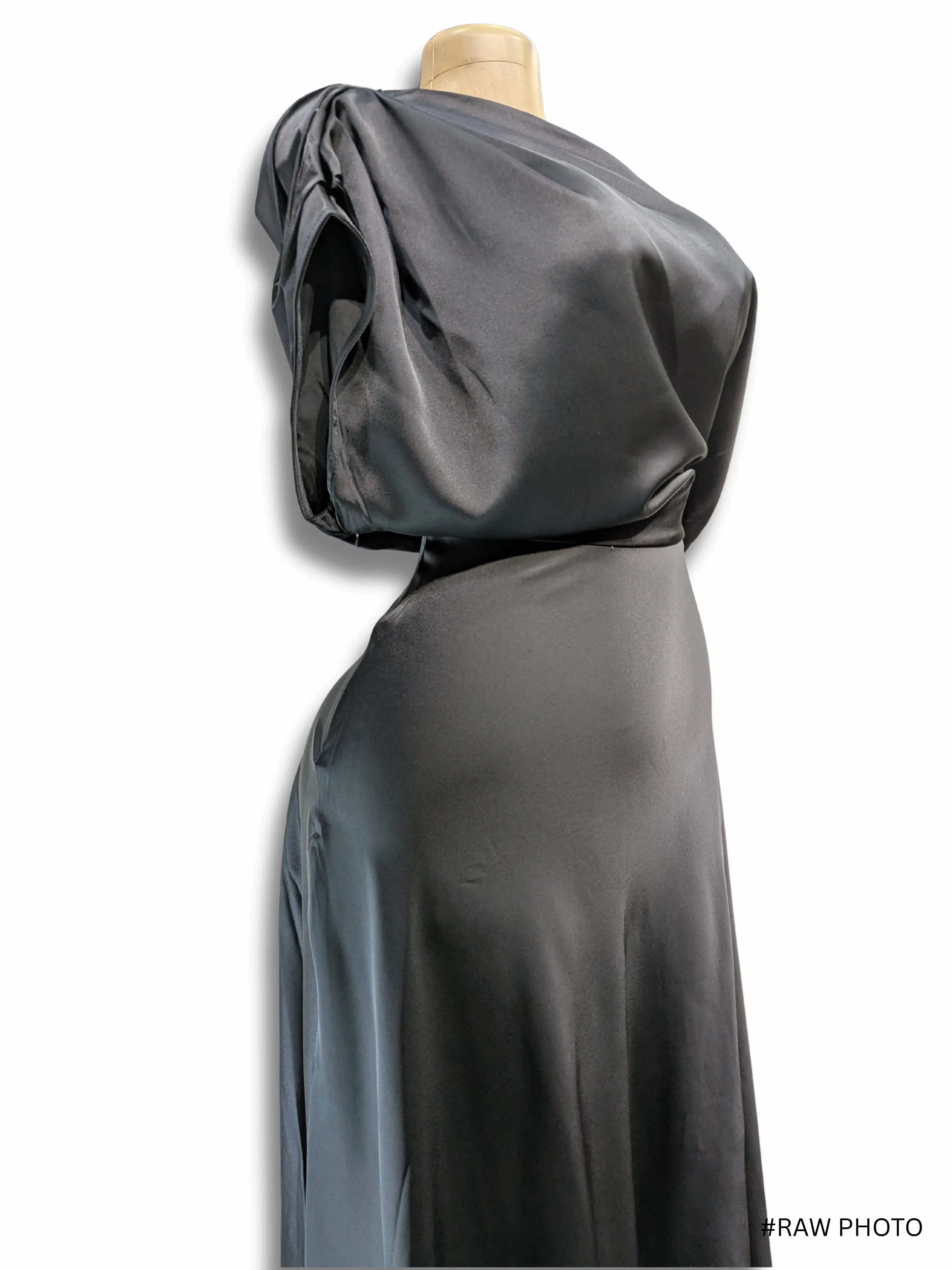 Classy Satin Drape Dress - silk dresses available at theGirlyZone Kampala